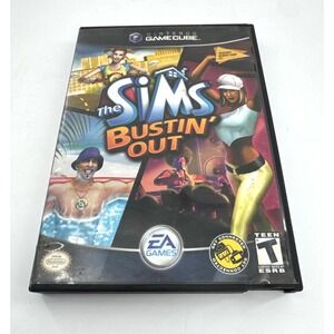 The Sims Bustin' Out  Nintendo GameCube, 2003 Complete Video‎ Game Untested